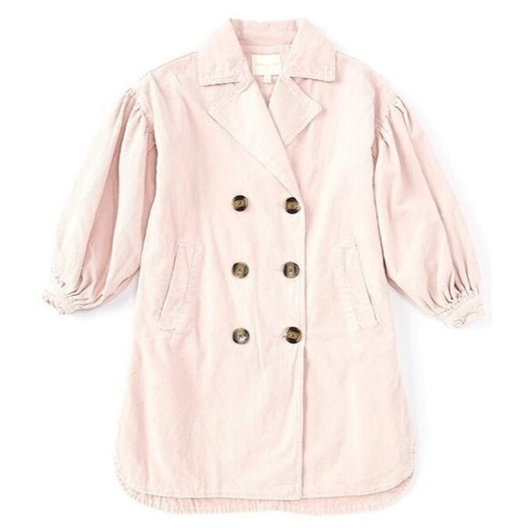 Chelsea & Violet Other - Chelsea and Violet Jacket Girl size L 14 Pink Short Corduroy Shacket Coat Whimsy